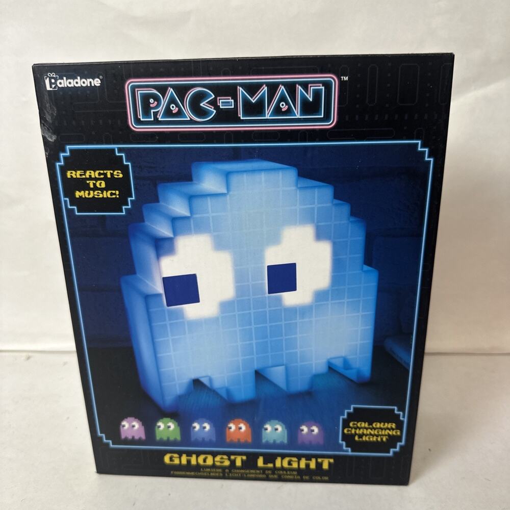 Paladone Pac-Man Ghost Light Color Changing Light Reacts to Music BRAND NEW